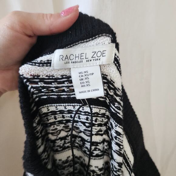 Rachel Zoe crochet maxi Skirt black white Size XS NWT boho festival oldmoney - Picture 7 of 8